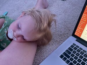 juggling working from home and being a mom